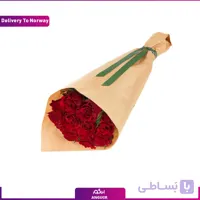 دسته گل رز دو رنگ (تحویل در نروژ)