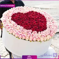 باکس گل قلبی با گلهای رز ( دبی و امارات)