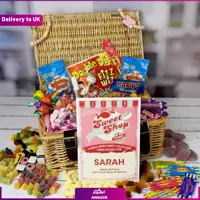 Personalised Retro Sweetie Hamper (Delivery to UK)