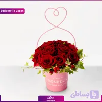 باکس گل رز قرمز(ارسال به ژاپن) (کد 8NECR)