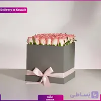 باکس گل تم صورتی (تحویل در کویت)