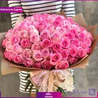 دسته گل عشق صورتی 101 شاخه ای(ارسال گل به قبرس)