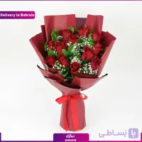 (Delivery in Bahrain) Red Roses Posy N Ferrero Rocher