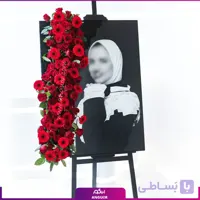چاپ تابلو عکس ارسالی شما + گل آرایی ویژه ولنتاین (طرح 2)