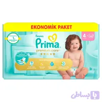 پوشک پریما لهستان سایز 4 بسته 46 عددی