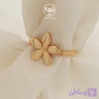 انگشتر طلا 18 عیار گل