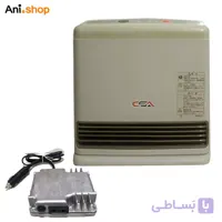 بخاری گازی خودرو و کمپر 1500 وات به همراه ترانس 12 ولت مخصوص