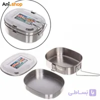 ظرف غذا دو طبقه استیل