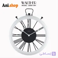 ساعت دیواری قطر 65 ترکیب چوب و فلز E6061_BR