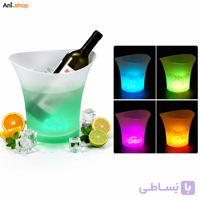 سطل یخ بلوتوثی مدل K-036 با اسپیکر و نورپردازی RGB