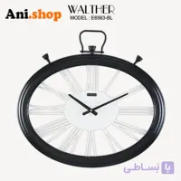 ساعت دیواری قطر 65ترکیب چوب و فلزE6563_BL