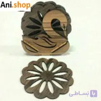 زیر لیوانی طرح قو DZ114