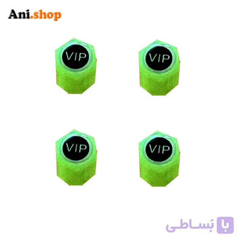 سر والف لاستیک خودرو مدل شبرنگ VIP- بسته 4 عددی