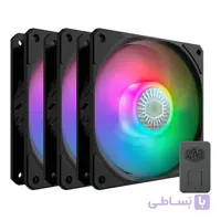 فن کیس کولر مستر SICKLEFLOW 120 ARGB WHITE EDITION بسته 3 عددی