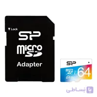 کارت حافظه microSDXC سیلیکون پاور مدل Elite کلاس 10 استاندارد UHS-I U1 سرعت 85MBps همراه با آداپتور SD ظرفیت 64 گیگابایت