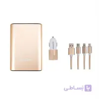 پاوربانک کینگ استار مدل KP BOX70 ظرفیت 5400 میلی آمپر به همراه کابل تبدیل و شارژر فندکی