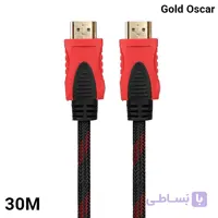 کابل 30 متری HDMI اسکار Gold پک نایلونی