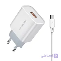 شارژر دیواری کینگ استار KW141 C به همراه کابل Type-C
