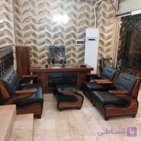 مبلمان اداری مدل خلبانی دسته وکیوم لمسه بدون
