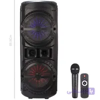 اسپیکر چمدانی بلوتوثی رم و فلش خور Sing-E ZQS12201 + میکروفون و ریموت کنترل