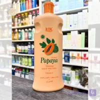 لوسیون روشن‌کننده و مرطوب‌کننده دست و بدن با عصاره پاپایا و ویتامین E آر دی ال RDL Papaya Extract Whitening Hand & Body Lotion + Vitamin E حجم ۶۰۰میلی لیتر