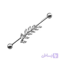 پیرسینگ محوری نگین دار 40mm کد۳۱۴۸