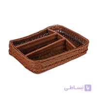 جا قاشقی حصیری داخل کشو آریانا مدل گیسو رنگ کرم