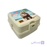 ظرف غذا کودک مدل لبوبو رنگ صورتی