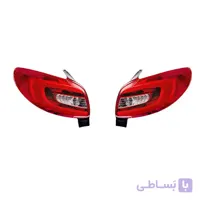 چراغ خطر عقب  207 مدرن کامل با لامپ و LED