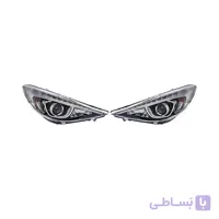 چراغ جلو 207 مدرن کامل با لامپ و LED