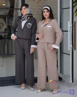 کت و شلوار بگ مروارید جنس بزایاق