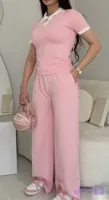 ست پلوشرت و شلوار بگ زنانه دو نخ گلکسی کد 80401