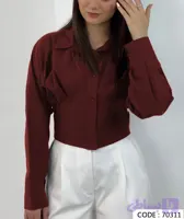 شومیز زنانه کمر گنی داکرون کد 70311