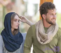 شال رینگی بافتنی ماشینی اسپرت