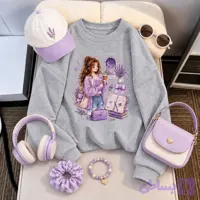 بلوز دورس زنانه توکرکی یقه گرد طرح پرنسسی کد 80768