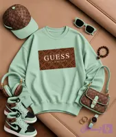 بلوز دورس توکرکی اسپرت یقه گرد طرح گس (Guess) این مدل هم مناسب مردانه است هم زنانه کد 80758