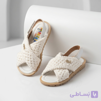 صندل بچگانه مکرومه مدل تیو (Tio) – شیک، تابستانی و راحت با رکاب چسبی کد 3199