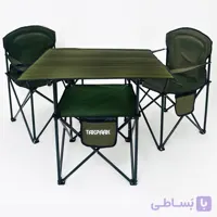 میز و صندلی تاشو سفری 2 نفره تک پاک مدل 2 طبقه کمپینگی