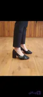 کفش نگین دار مجلسی زنانه دخترانه پاشنه ۵سانت