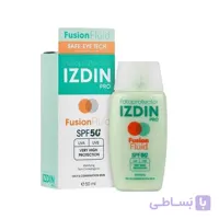 ضدآفتاب ایزدین پرو فیوژن فلوئید SPF50 | بافت فوق‌سبک برای پوست چرب و مختلط | Izdin Pro Fusion Fluid