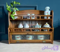 ‌استند آشپزخونه تمام چوب گردو