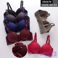 سوتین اسفجی بدون فنر جلو دکمه کدk7 کاپB جین 6عددی وارداتی اعلا