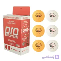 توپ پینگ پنگ شیش ستاره پرو اسپرتز بسته 6 عددی