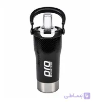 قمقمه ورزشی دوجداره پرواسپرت مدل نی دار ظرفیت 800ml