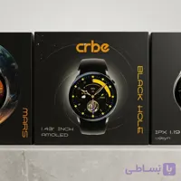 ساعت هوشمند سی آر بی ای مدل CRBE Black Hole صفحه 1.43 اینچ AMOLED