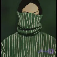تابلو نقاشی اکرلیک هنری مدرن راز سبز «Green Secret»