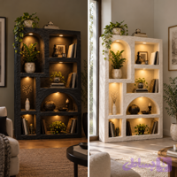 شلف و کتابخانه ایستاده هنری دکوری«Modern»