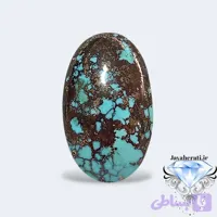 نگین فیروزه پیریت دار معدنی T58