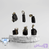 آویز تورمالین سیاه معدنی سایز کوچک(ارسال بصورت رندوم)
