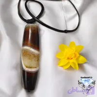 گردنبند مهره عقیق سلیمانی درشت و طبیعی آفریقا | L025